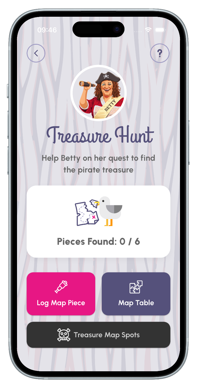 Treasure hunt — Falmouth Sea Shanty Festival app