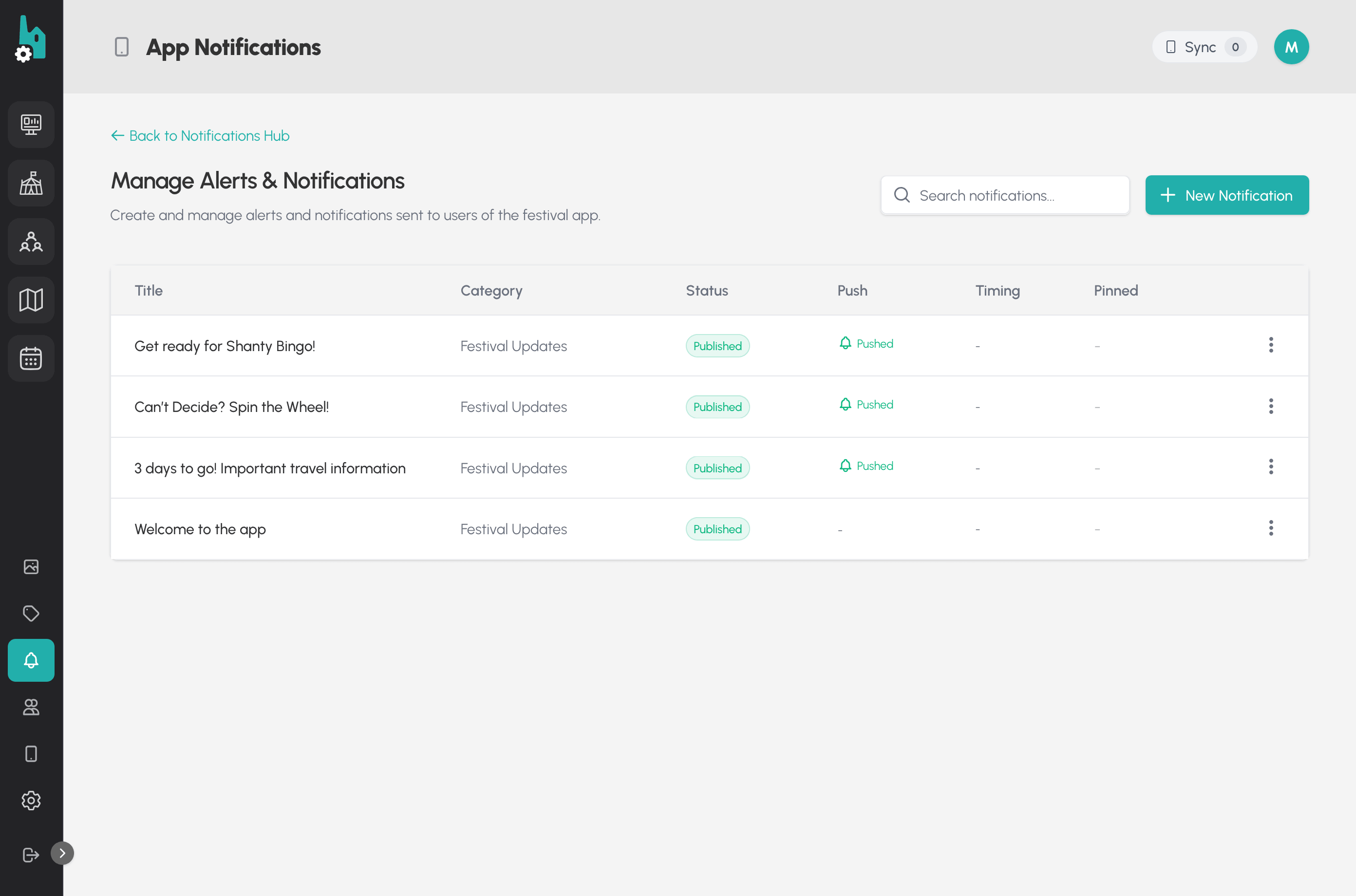 FestEngine CMS — vendor management